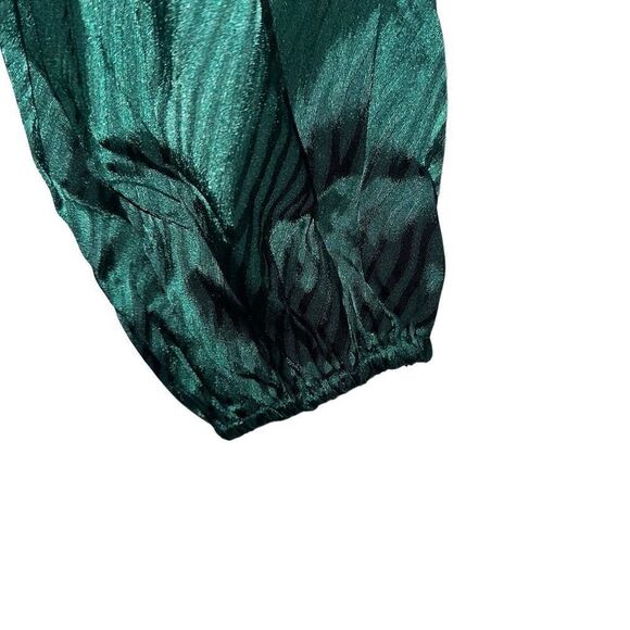 Lulus Green Wild for Love Zebra Print Faux Wrap Mini Dress - NWT - Picture 7 of 12